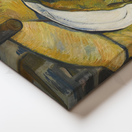 Fish and Lemon Still Life Canvas Artwork for Kitchen Wall