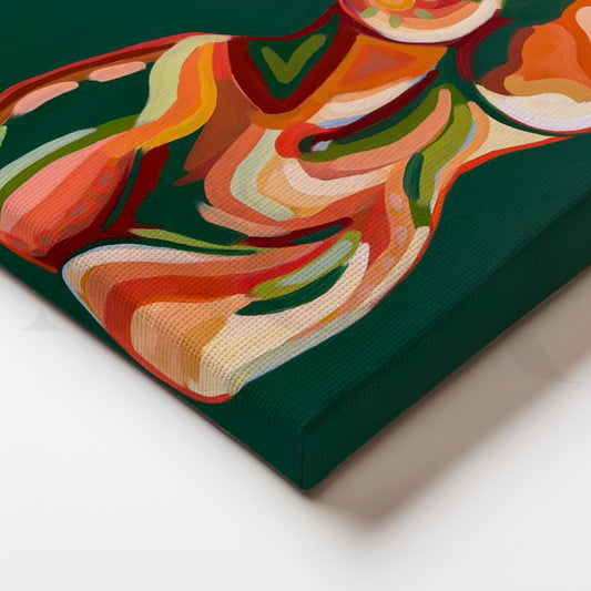 Bold Femme Form Canvas Artwork for Modern Bedrooms