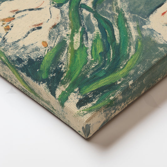 Snowdrops in the Wind Canvas Painting for Bedroom