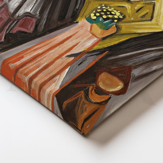 Bouquet Procession Canvas Painting for Entryway & Hallway