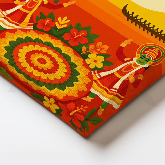 Kerala Heritage Canvas Artwork for Living Room