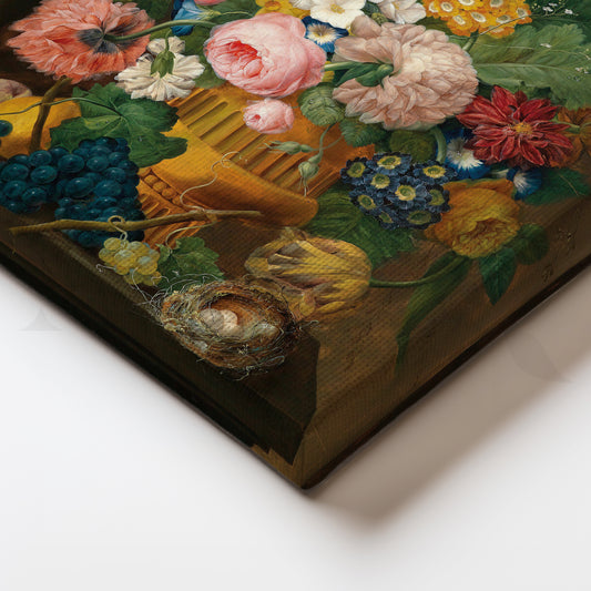 Blooming Still Life Canvas Artwork for Living Room