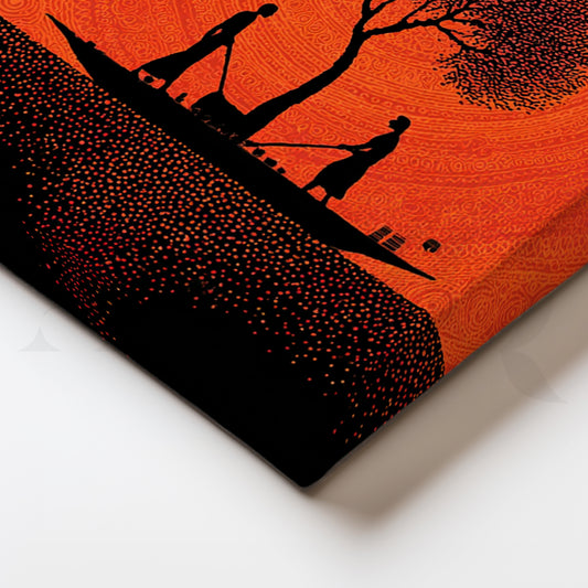 Tree of Life on the Lake Canvas Painting for Bedroom Serenity