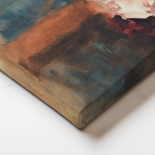 Moody Bouquet Canvas Painting for Dining Room