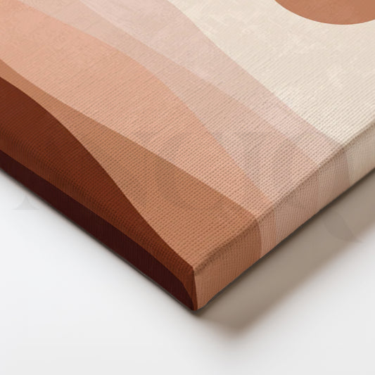 Blush Dunes Canvas Painting for Modern Minimal Bedrooms