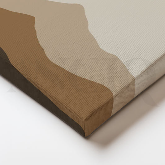 Sandstone Serenity Canvas Painting for Minimalist Living Room