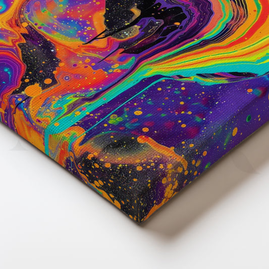 Solar Melt Canvas Painting for Media Room