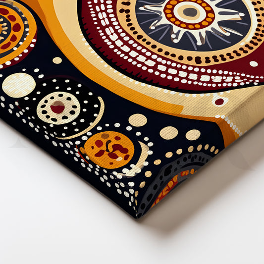 Solar Rhythms Canvas Artwork for Dining Room