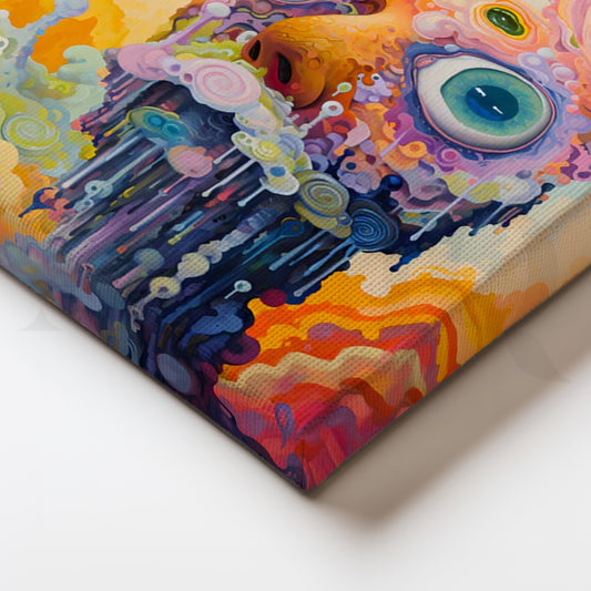 Cosmic Melt Canvas Painting for Creative Studio