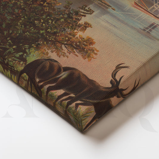 Vintage Wilderness Landscape Gallery Wall – Set of 3 Canvas Artworks