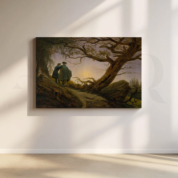 Moonlit Contemplation Canvas Artwork