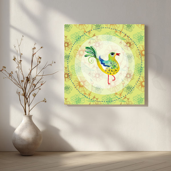 Sunny Songbird Canvas Artwork