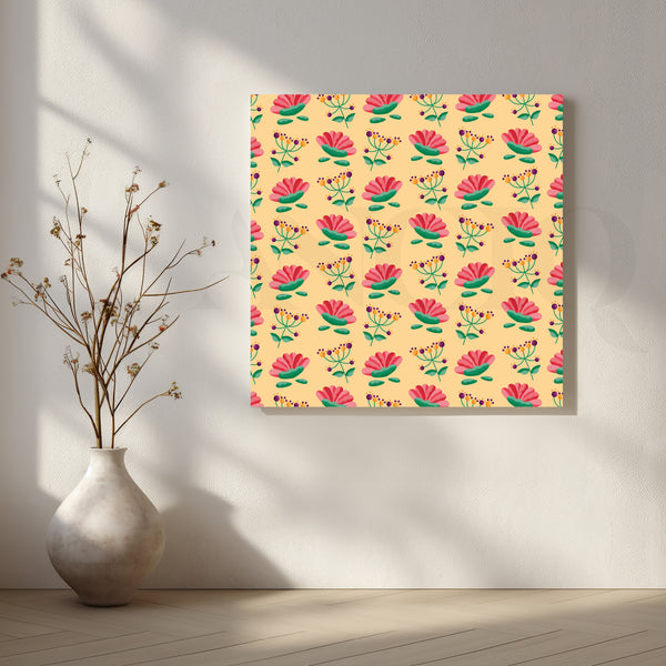Blooming Petal Repeat Canvas Artwork