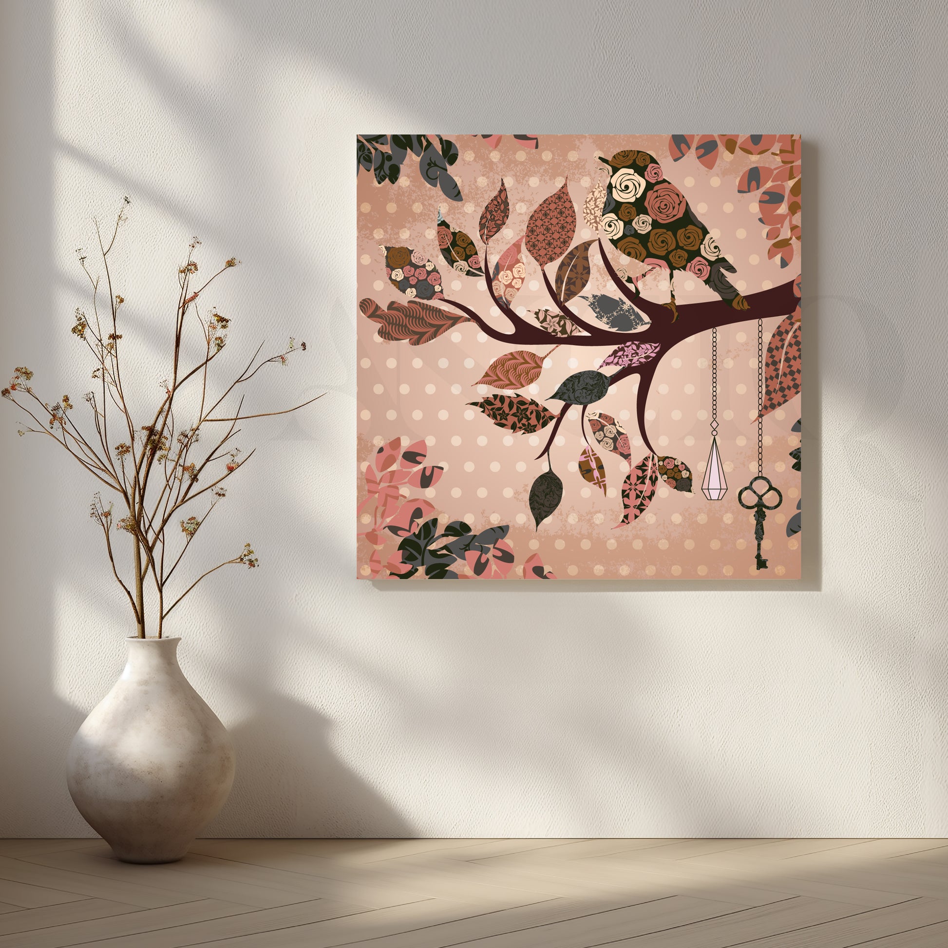 Whispering Branches Canvas Artwork for Stylish Bedroom