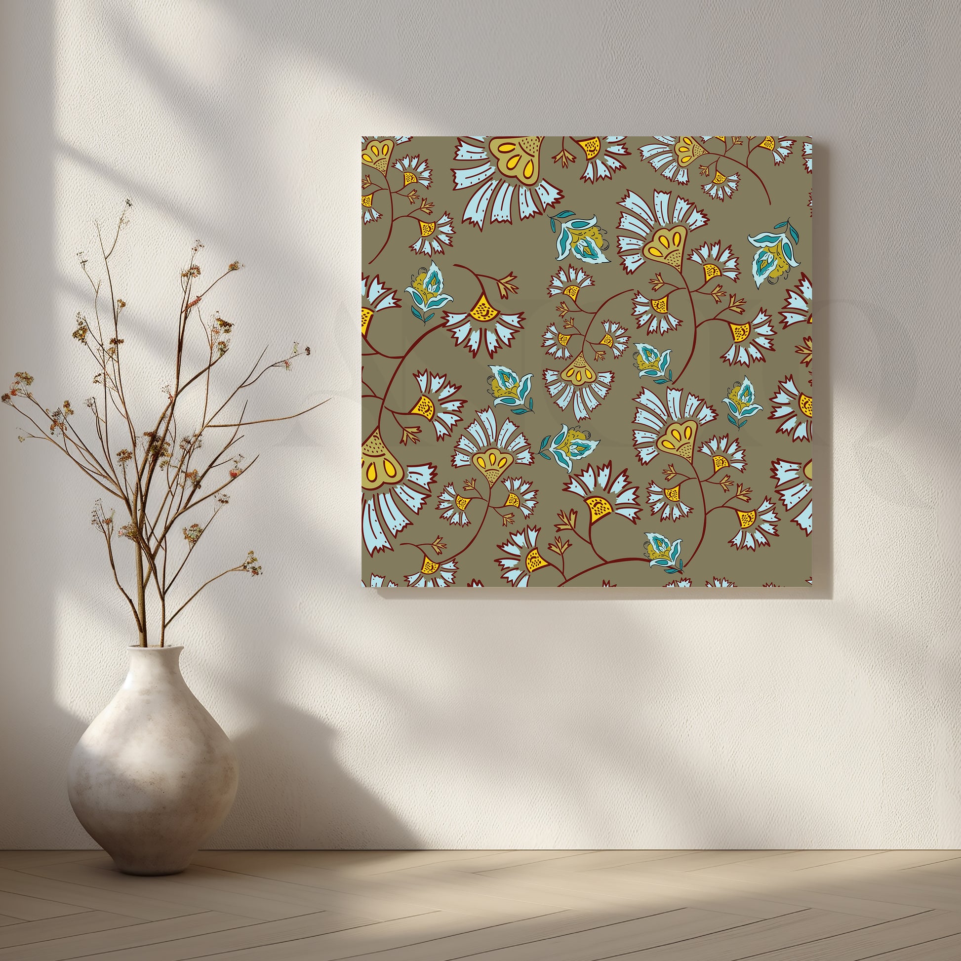 Pastel Meadow Canvas Artwork