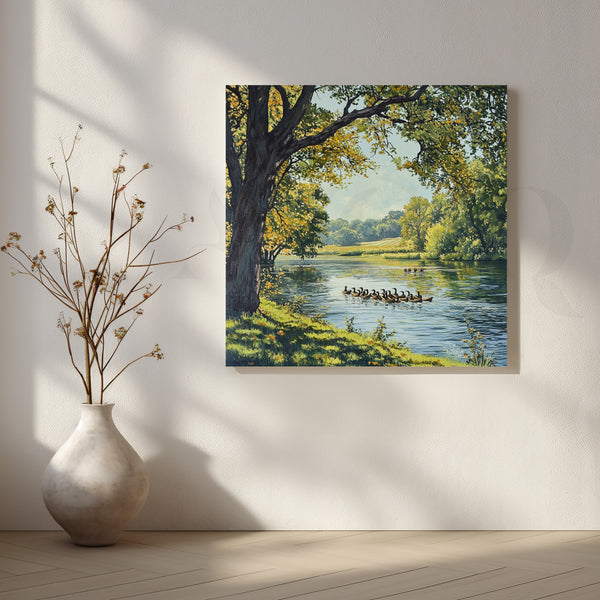 River Parade Canvas Artwork