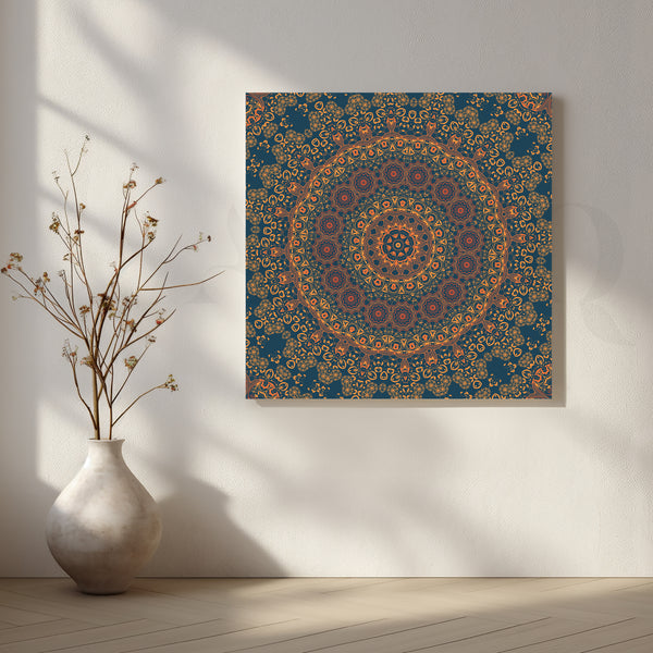 Royal Mandala Pattern Canvas Artwork