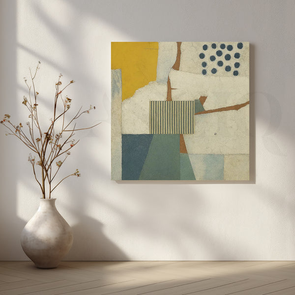 Minimal Collage Geometric Abstract Artwork