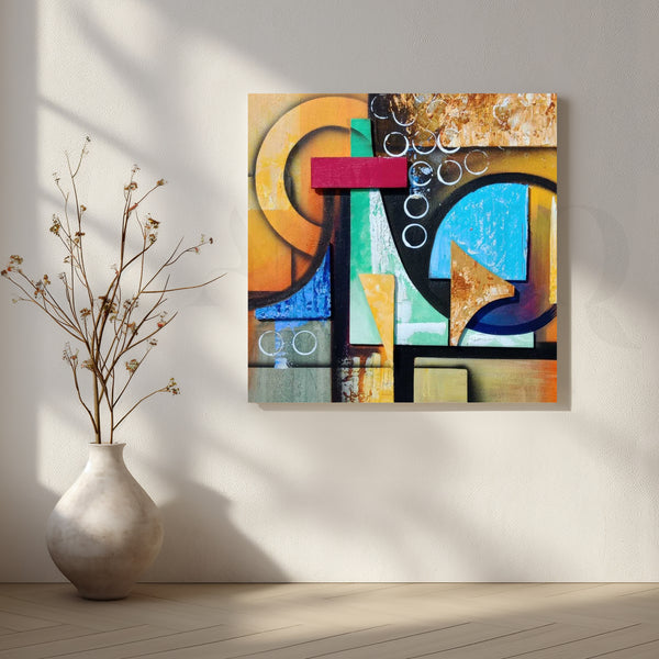Vibrant Geometric Shapes Artwork