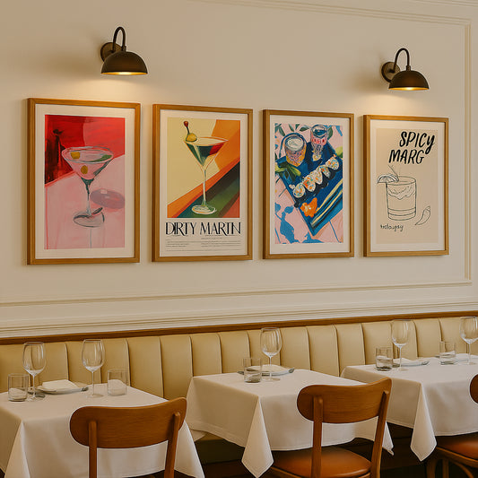 Chic Cocktail Hour Gallery Walls