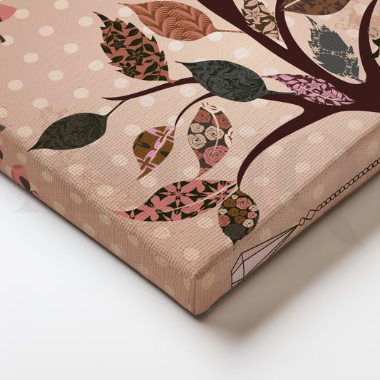 Whispering Branches Canvas Artwork for Bedroom