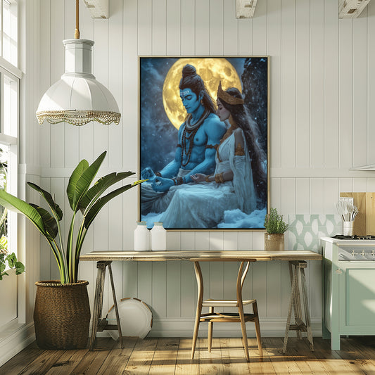 Shiv Parvati Divine Art