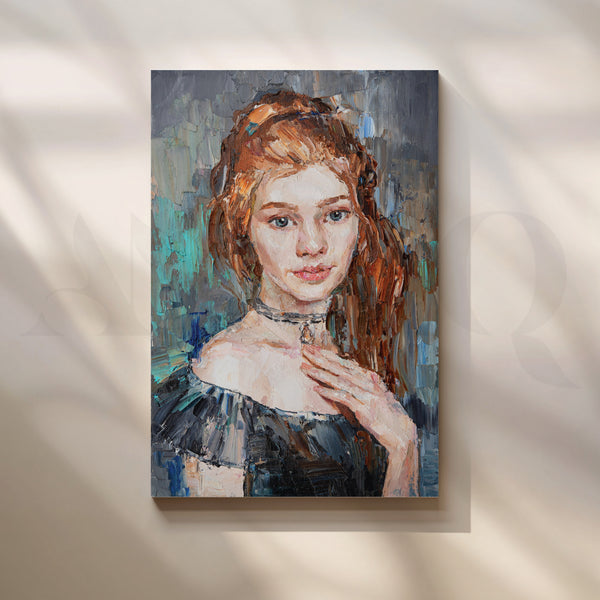 The Enigma of a Girl Canvas Artwork