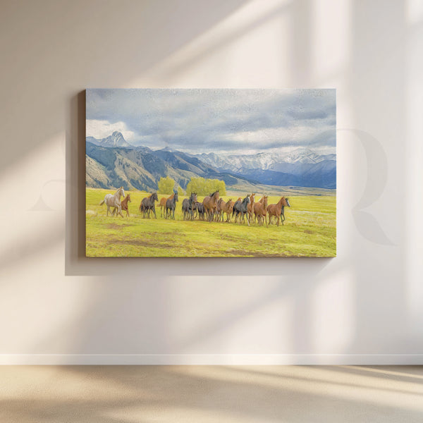 Wild Herd Canvas Artwork
