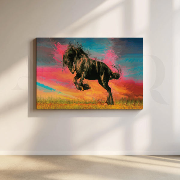 Equestrian Symphony Canvas Artwork