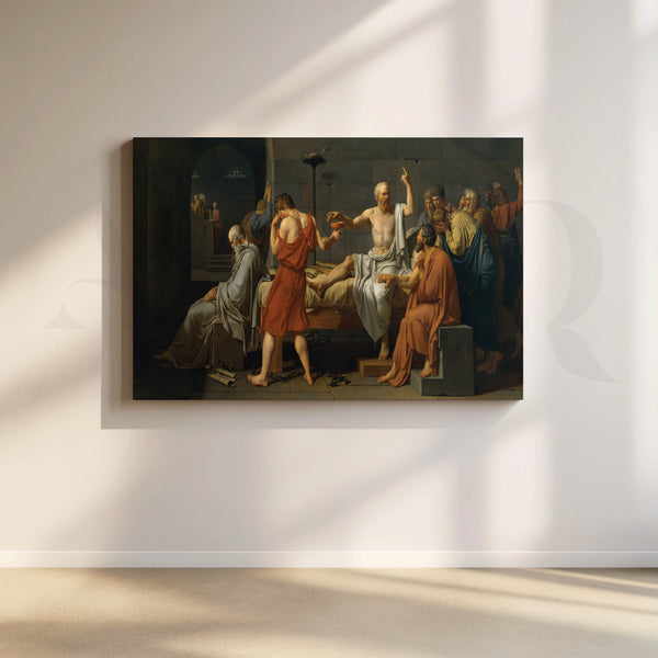 Death of Socrates Canvas Artwork