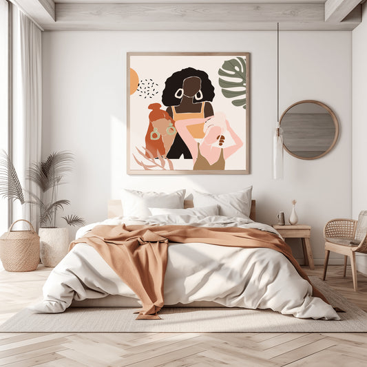 Diverse Beauty: Minimalist Portraits of Women in Warm Tones