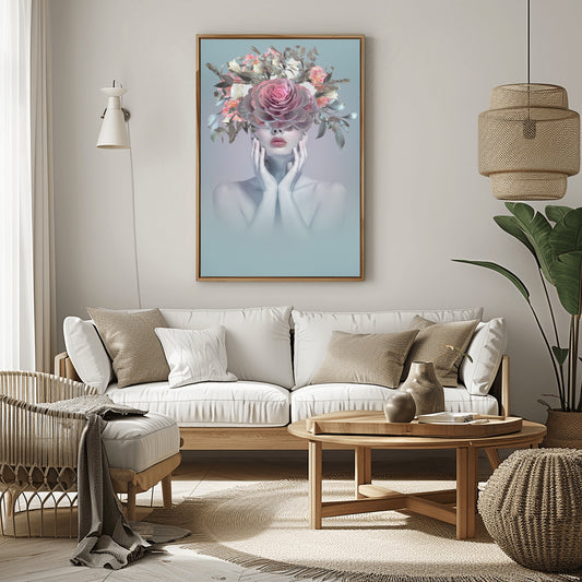 Vision Enshrouded: Blossoming Thoughts Boho Art
