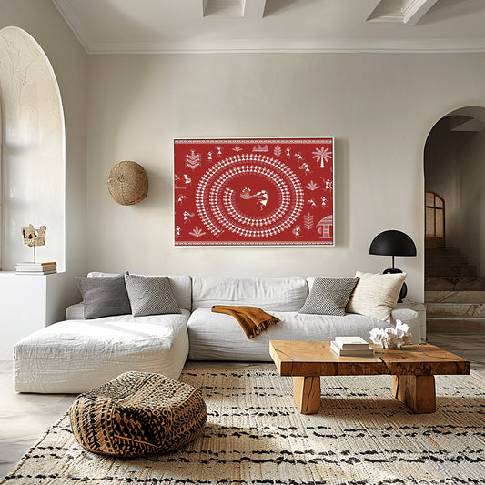 A Tapestry of Tribal Heritage Canvas Wall Painting
