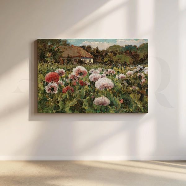Countryside Bloom Field Canvas Artwork