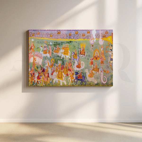 Rajasthani Miniatures Canvas Artwork