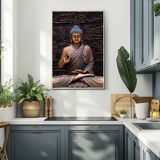 Enlightened Teacher Canvas Wall Painting