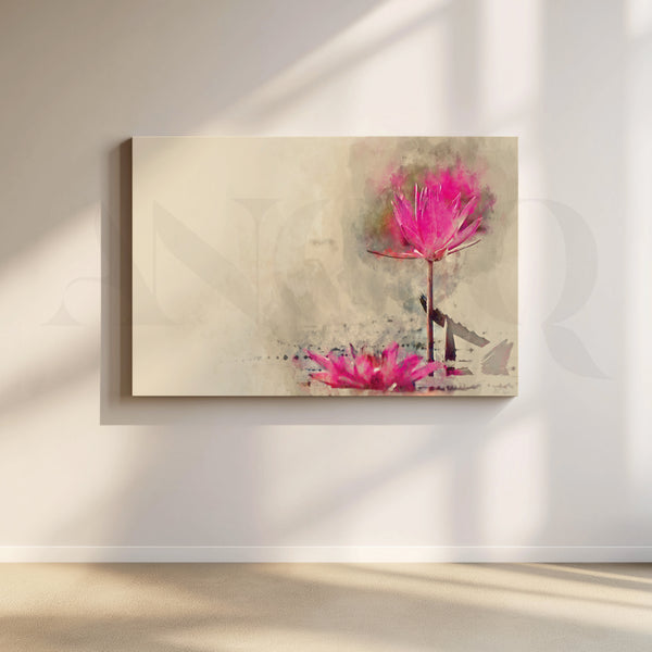 Lotus Serenity Canvas Artwork