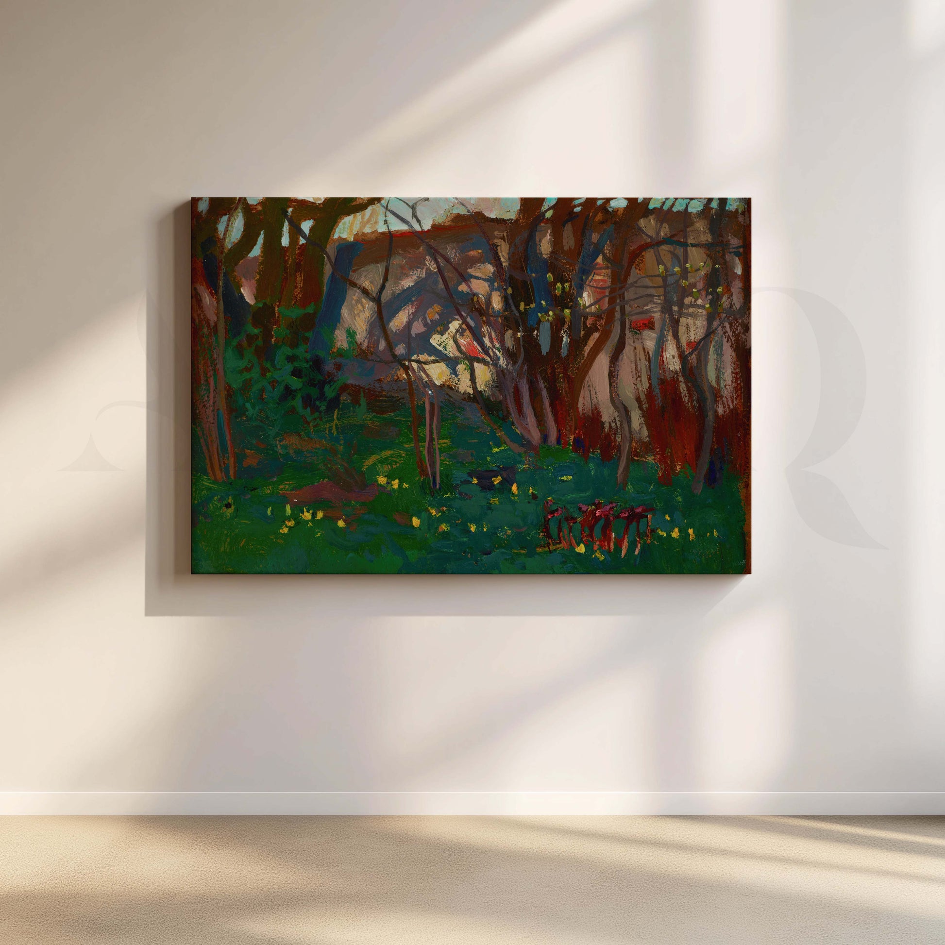 Forest Landscape Canvas Artwork for Living Room