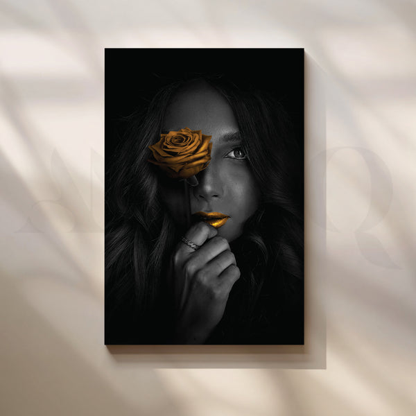Gilded Elegance Canvas Artwork
