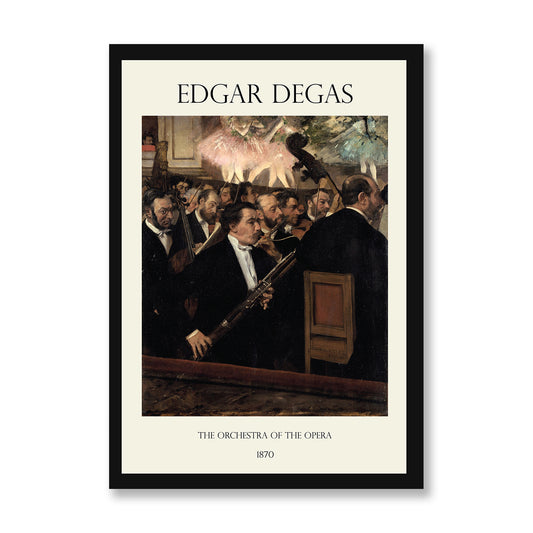 The Orchestra at the Opera House, by Edgar Degas Oil Painting Canvas Print Artwork
