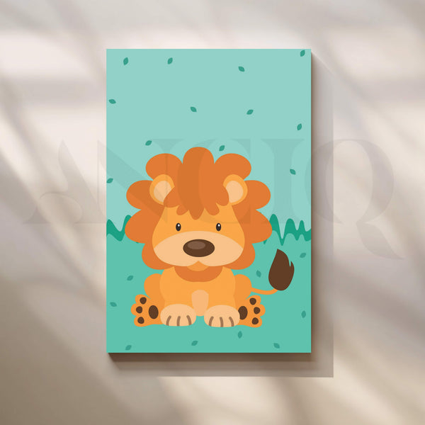 Little Lion Adventure Kids Canvas Artwork