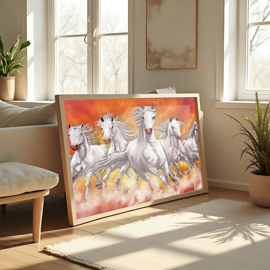 Equestrian Symphony Canvas Wall Painting