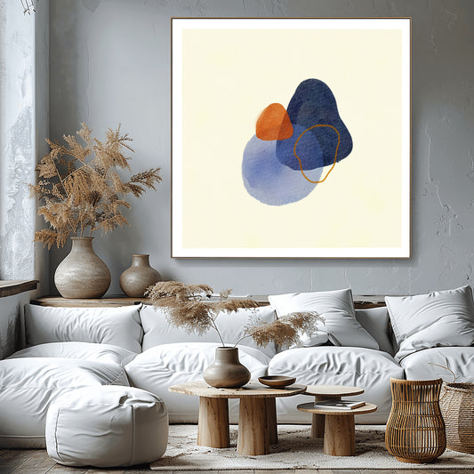 Minimalist Composition of Soft Shapes in Subtle Harmony