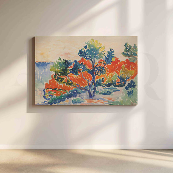 Mediterranean Pines Canvas Artwork