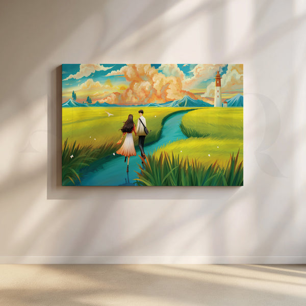 Countryside Love Canvas Artwork