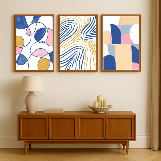 Modern Soft Shapes Gallery Walls