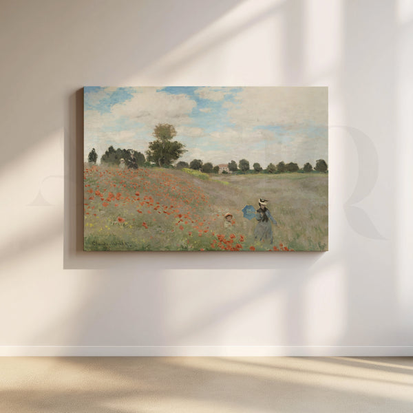 Poppies in Summer Light Canvas Artwork
