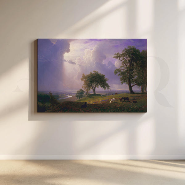 Dramatic Pasture Sky Canvas Artwork