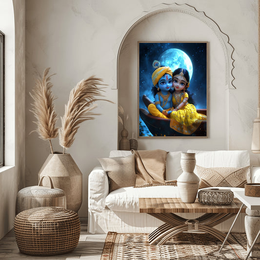 Baby kanha and Radha Rani