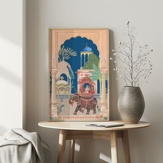 Royal Procession - Majestic Elephant Canvas Print